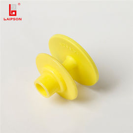 Yellow Long Range M4 RFID UHF Ear Tag 860-960MHz 32mm*24mm 3 Meters Easy Use