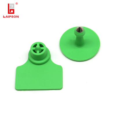 Yellow Basf Tpu 34mm Round Ear Tag For Hog Swine And Pig Identification