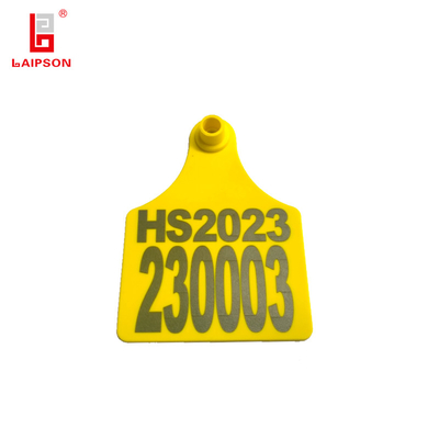 100mm Large Size Visual Tpu Marked Identification Ear Tag With Printing Numbers For Cattle Cow Horse