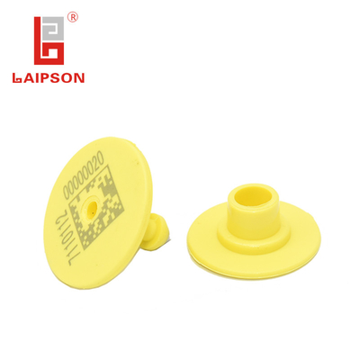 New red TPU 32mm 860Mhz UHF rFID Two Pieces Pig Cow Ear Tag For farm Tracking