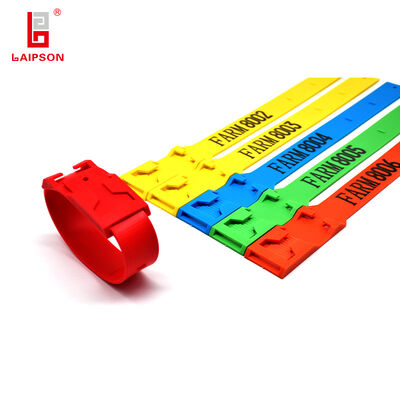 375mm Visual Cattle Sheep Goat Rfid Leg Tag Band For Distinguish the Disease