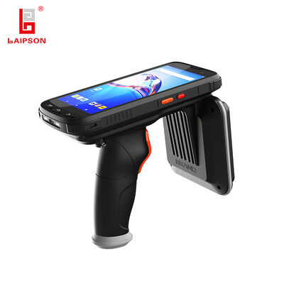 RFID Tag Reader UHF 860Mhz Handheld Device for Livestock Animal Ear Tag Identification and Tracking with Android Operating System