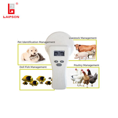 Portable RFID Tag Reader for Livestock Ear Tags Supporting Multiple Languages and ISO11784 ISO11785 Protocol Standards