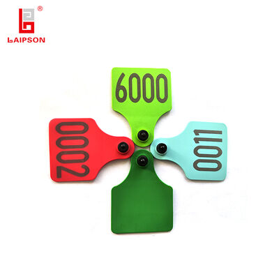 Durable UHF Ear Tag RFID 890Mhz for Livestock Cattle Sheep Pig with Multiple Tag Reading and High Data Storage Capacity