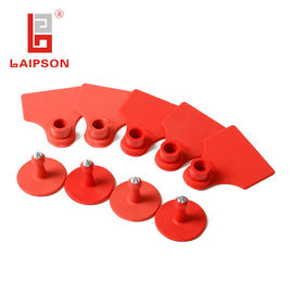 48*41mm Lamb Ear Tags , RFID Ear Tags For Sheep High Temperature Resistance