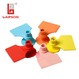 48*41mm Lamb Ear Tags , RFID Ear Tags For Sheep High Temperature Resistance