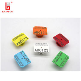 Rectangular Livestock Ear Tags 52mm 38mm Pig Hog Swine Use With Laser Marking