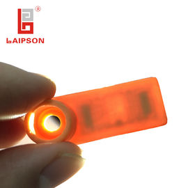 Orange TPU RFID Electronic Tag , Livestock Tracking Tags 48mm*17mm Anti Shedding