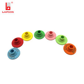 Round Swine Custom Printed Livestock Ear Tags Injection Molding With Laser Number