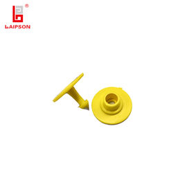 Livestock Orange Cattle Sheep Button Ear Tags Laser Printing Number 28*22*2mm