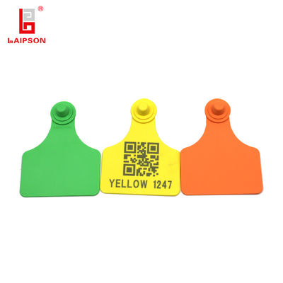 80*62mm Livestock ISO9001 Cattle Ear Tags