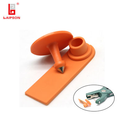Government 55mm Tpu Two Pieces Ovine Goat Ear Tag Printing Numbers For Farm