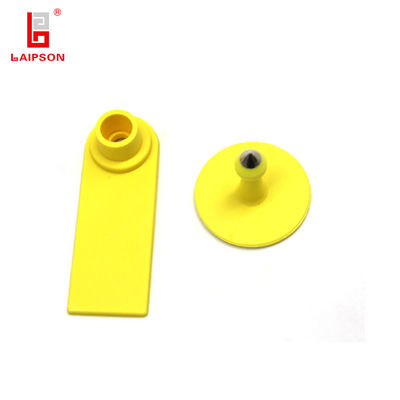 TPU Small Size 55*19MM Sheep Ear Tags Barcode For Farm
